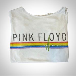 RECYCLED KARMA Pink Floyd criss cross tee
